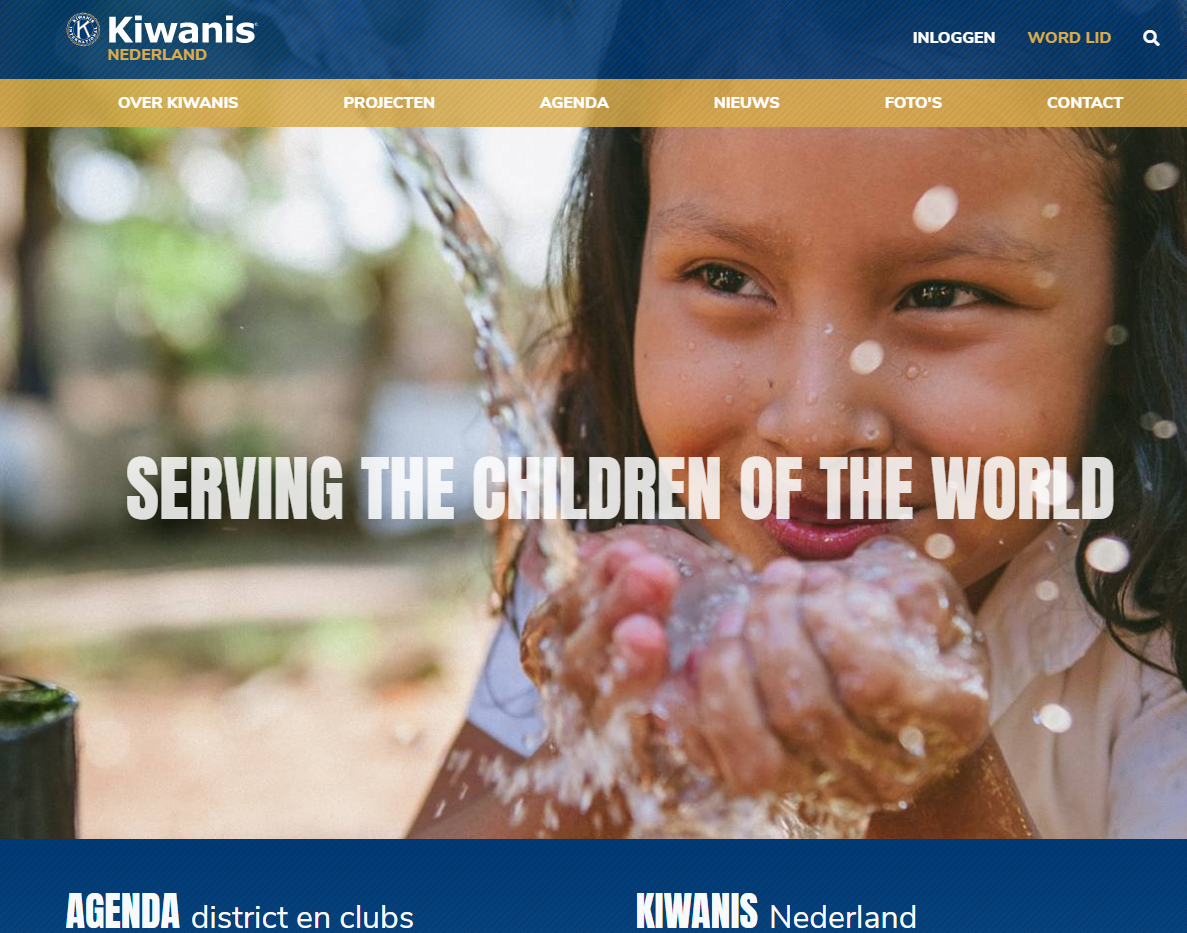 Nieuwe website voor Kiwanis Nederland